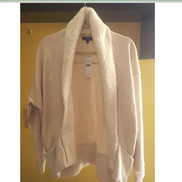 Splendid knit cardigan with faux fur collar - Picture 3 of 5